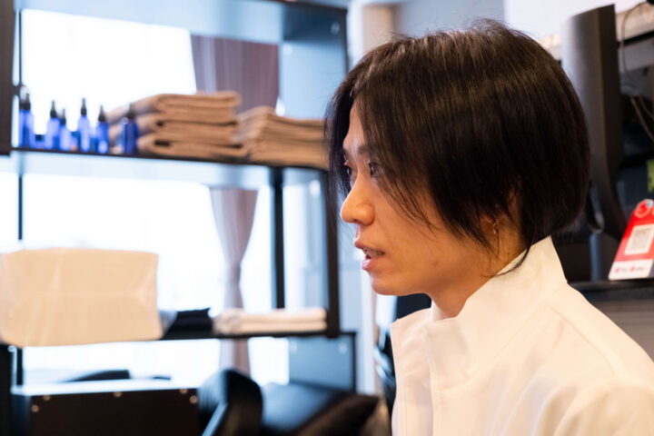 施術後の説明&ティータイム