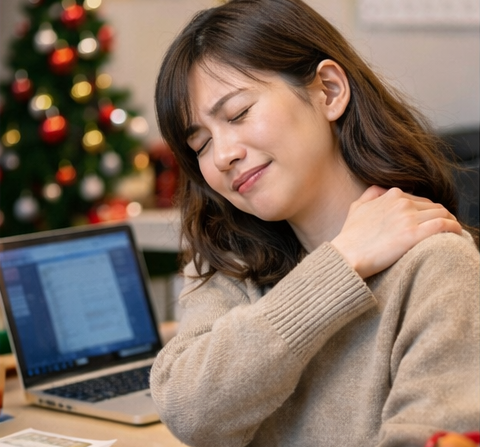 年末疲労は肩に出る？肩こり対策ケアの画像