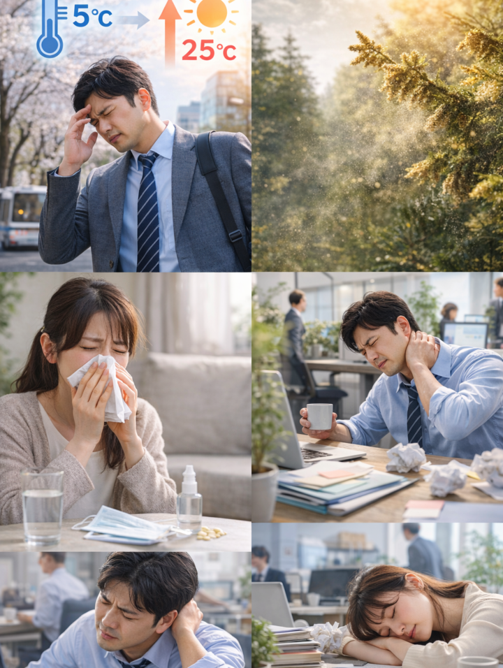 春バテの正体とマッサージ効果の画像