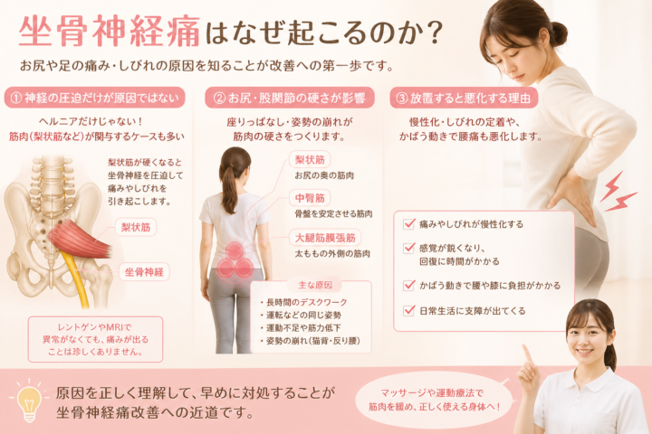 坐骨神経痛にマッサージは有効？の画像
